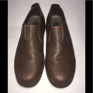 Earth spirit , Jon Plain toe Slip on, Brown S11